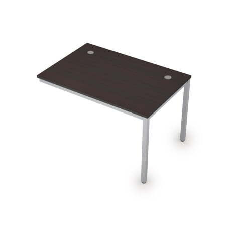 6МБК.188 Линейные бенч-системы, конечный модуль (1200x800x750) (Венге/Алюминий матовый)