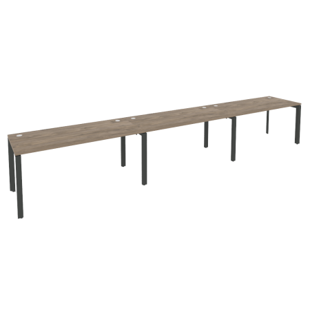 Рабочая станция на П-образном м/к Onix O.MP-RS-3.4.7 4740x720x750 (Тиквуд Темный/Черный металл)