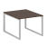 Переговорный стол 1 столешница Metal System Style БО.ПРГ-1.1 1000x1235x750 (Дуб Наварра/Серый металл)