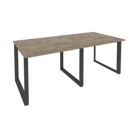 Стол переговорный Onix O.MO-PRG-2.1 1960x980x750 (Тиквуд Темный/Черный металл)