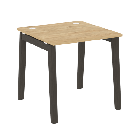 Стол рабочий на деревянных опорах Onix Wood OW.SP-0.8 780x800x750 (Тиквуд Светлый/Дуб Темный)