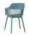 Стул Crocus с подушкой темно-бирюзовый (Стул пластиковый Crocus темно-бирюзовый)