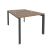 Рабочая станция на П-образном м/к Onix O.MP-D.RS-2.1.7 980x1475x750 (Тиквуд Темный/Белый Металл)
