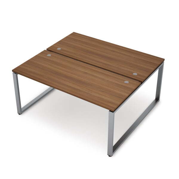 6МБ-О.6277 Бенч-система на 2 рабочих места (1000x1435x750) (Шамони темный/Алюминий матовый)