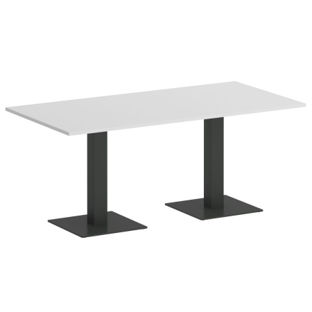 Стол прямоугольный VR.SP-5-180.2 1800x900x750 (Белый/Антрацит Металл)