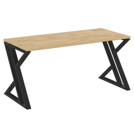 Стол рабочий VR.L-SRZ-4.7 1580x720x750 (Тиквуд Светлый/Черный металл)