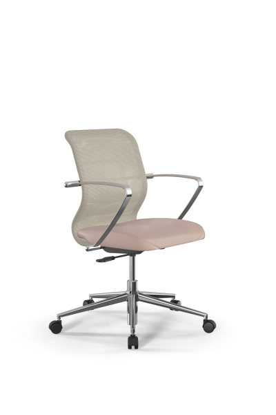 Кресло для руководителя Метта Sit 8 M4-9K - X2+Extra /Uh00/Wh12/K5cL(M01.B23.G18.W02) (Светло-бежевый)