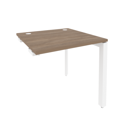 Стол-приставка на П-образном м/к к опорным элементам Onix O.MP-SPR-0.8 780x800x750 (Дуб Аризона/Белый Металл)