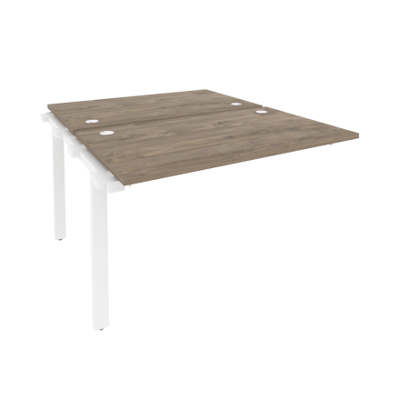 Наборный элемент рабочей станции на м/к Onix O.M-2.NRS-2.7 1180x1475x750 (Тиквуд Темный/Белый Металл)