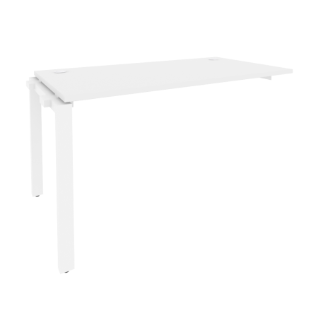 Наборный элемент рабочей станции на П-образном м/к Onix O.MP-1.NRS-3.7 1380x720x750 (Белый Бриллиант/Белый Металл)