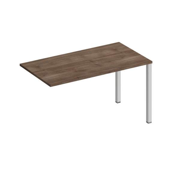 Секция стола рабочей станции на металлокаркасе КФ Комфорт КФ К.132-1 1400x750x750 (Дуб шамони темныйСерый)