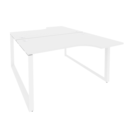 Рабочая станция на О-образном м/к Onix O.MO-D.SA-2 1380x1995x750 (Белый Бриллиант/Белый Металл)