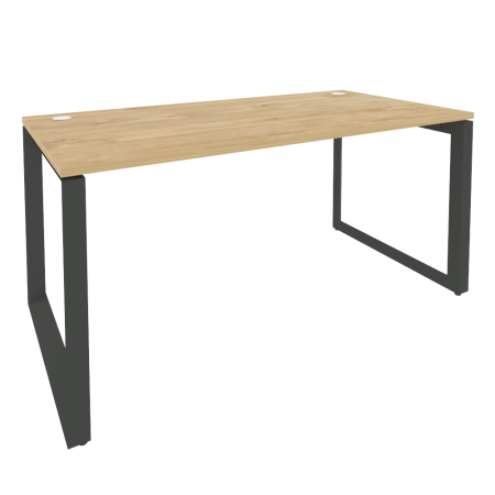 Стол рабочий на О-образном м/к Onix O.MO-SP-4.8 1580x800x750 (Тиквуд Светлый/Черный металл)
