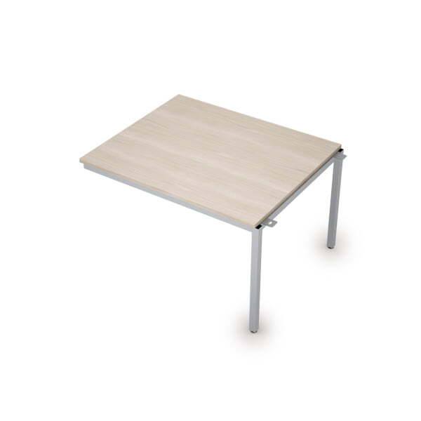 6МПС.002 Бенч-системы для переговорных столов, средний модуль (1200x1000x750) (Шамони светлый/Алюминий матовый)