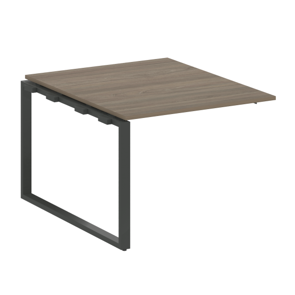 Проходной наборный элемент переговорного стола Metal System Style БО.ППРГ-1 1000x1235x750 (Вяз/Антрацит металл)