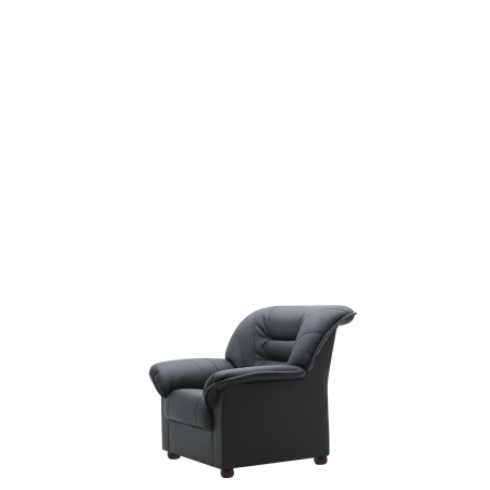 Кресло офисное Премьер (V-100) с подлокотниками (Черный)