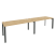 Рабочая станция на П-образном м/к Onix O.MP-RS-2.4.7 3160x720x750 (Тиквуд Темный/Белый Металл)
