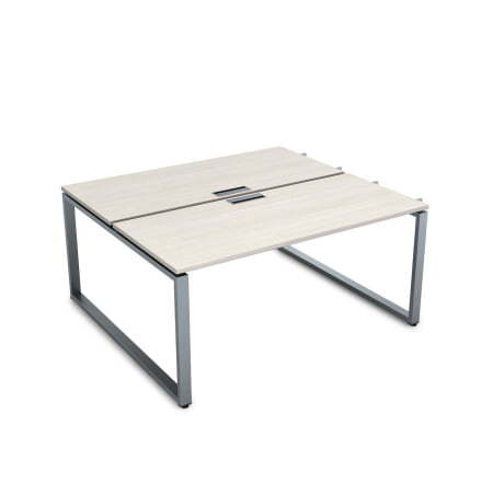 СБДН-О.978 Стол системы БЕНЧ, на 2 рабочих места,начальный (1200x1435x750) (IvoryСерый)