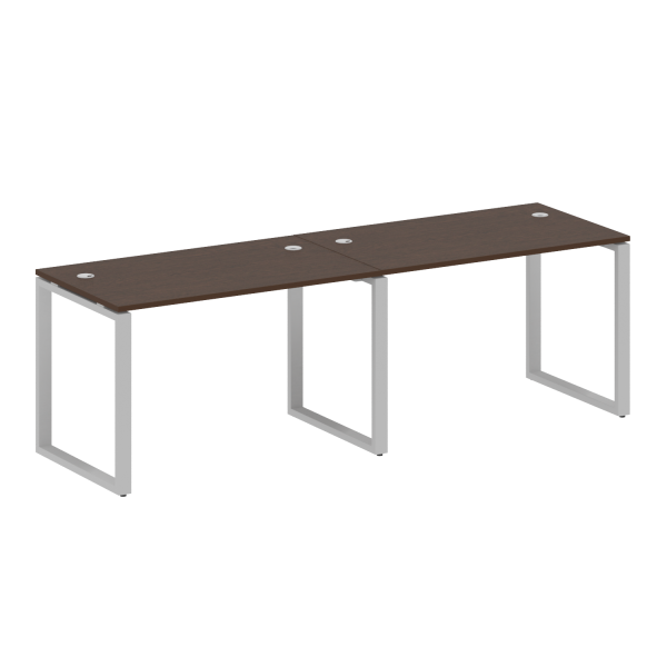 Рабочая станция Metal System Style БО.СМ-2.2 2400x720x750 (Венге Цаво/Серый металл)