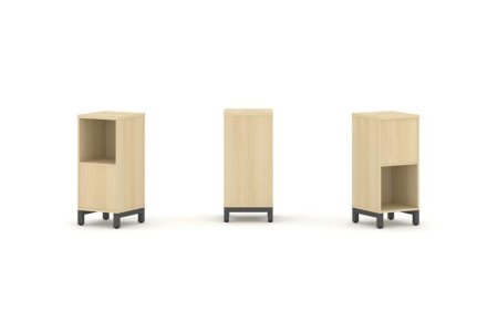 Набор стеллажа 2-х сторонний, 2 яруса SN.NSD-211 (387х400х881) (Акация Лорка/Металл Антрацит)