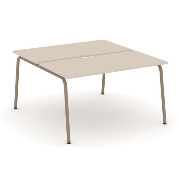 Рабочая станция 2 места ES.D.RS-2.3-VK (1380х1500х750) (Капучино/Металл Латте)