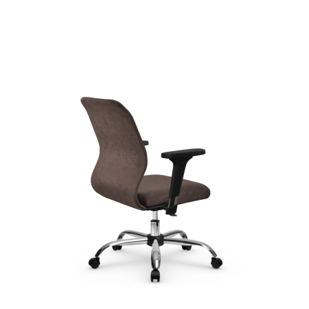 Кресло для руководителя Метта SU-Mr-4(Vivaldi)/подл.200/осн.006 (Темно-коричневый)