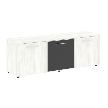 Тумба модульная черные двери LT.TS 3.4 1650x450x580 (Снежная Патина)