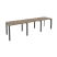 Рабочая станция на П-образном м/к Onix O.MP-RS-3.1.7 2940x720x750 (Тиквуд Темный/Белый Металл)
