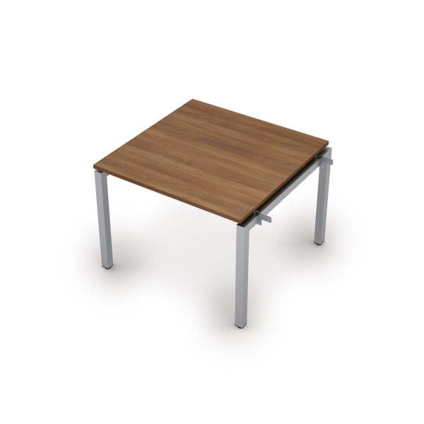 6МПН.501 Бенч-система для переговорных столов, начальный модуль (1000x1000x750) (Шамони темный/Алюминий матовый)