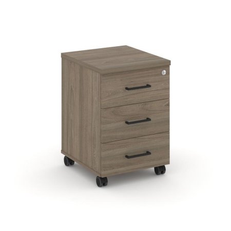Тумба мобильная 3 ящика стандартные колеса SN.TM-002 (416х460х611) (Вяз Благородный)