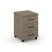 Тумба мобильная 3 ящика стандартные колеса SN.TM-002 (416х460х611) (Антрацит/Тиквуд Светлый)