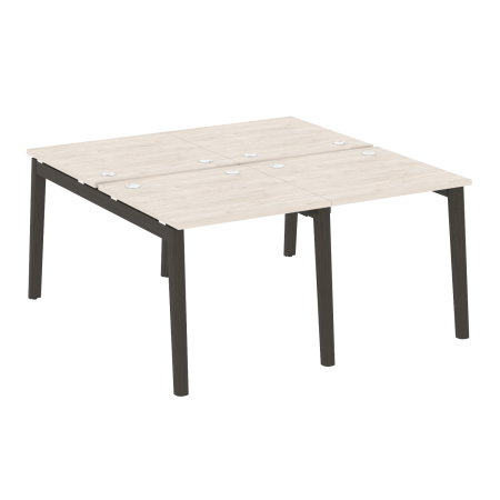 Рабочая станция на деревянных опорах Onix Wood OW.D.RS-4.0.8 1560x1635x750 (Денвер Светлый/Дуб Темный)