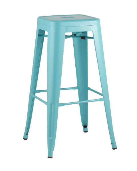 Стул барный TOLIX голубой матовый (Стул барный Tolix голубой матовый)