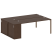 Рабочая станция с опорным шкафом-купе Metal System Style БП.РС-СШК-1.5 2210x1475x750 (Дуб Наварра/Серый металл)