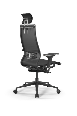 Кресло для руководителя Метта SynchroSit 10 B2-107D - T /Km00/Nb00/D32P/H3mL-2D(M23.B11.G19.W03) (Серый | Черный)