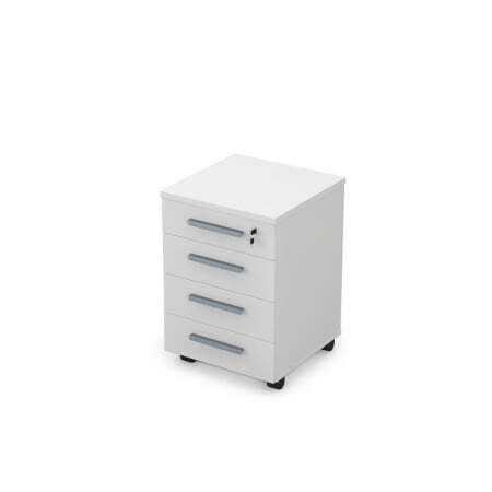 9Т.005 Тумба подкатная (450x450x650) (Белый премиум)