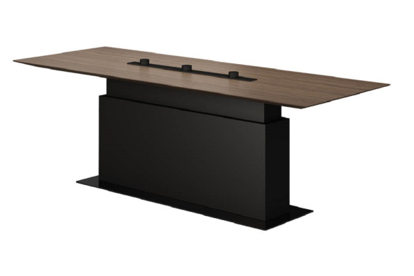 Стол для переговоров с регулируемой высотой JAGUAR (1800х800х719-1180) (Шпон Горного ореха TA37YA)