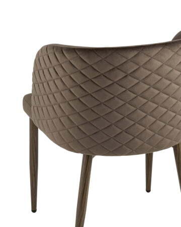 Стул Оскар велюр коричневый (Стул Оскар коричневый)