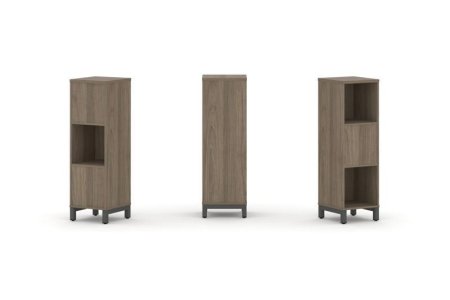 Набор стеллажа 2-х сторонний, 3 яруса SN.NSD-311 (387х400х1248) (Вяз Благородный/Металл Антрацит)