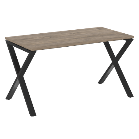 Стол рабочий VR.L-SRX-3.7 1380x720x750 (Тиквуд Темный/Черный металл)