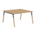 Двухместная рабочая станция Forta FWST 1313 1380x733x1370 (Дуб Гамильтон/Черный графит)