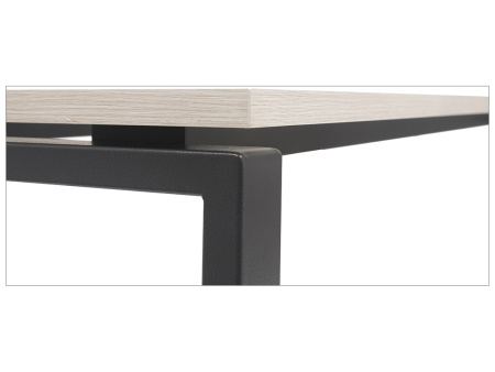 Стол NT 120x70 белое дерево/антрацит (Светлый/Антрацит)