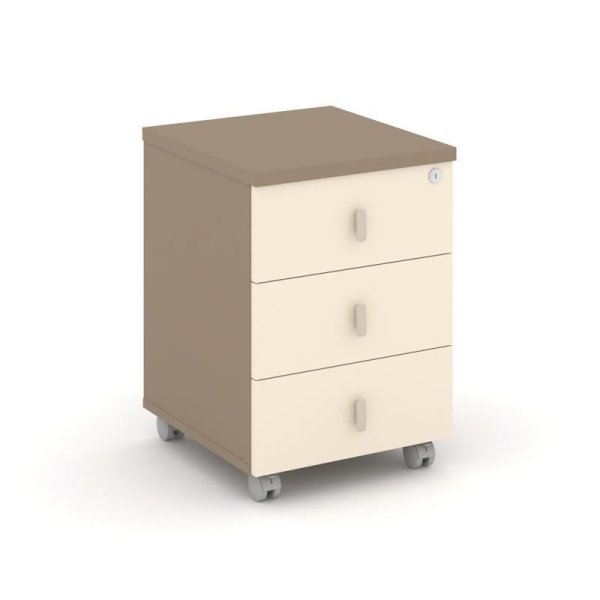 Тумба мобильная ES.ТМ-3 (432х460х611) (Латте/Сатин)
