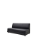Диван офисный Берн (М-04) 3-х местный без подлокотников (Черный)