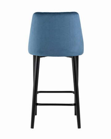 Стул полубарный Диего велюр пыльно-синий (Стул полубарный Диего синий)