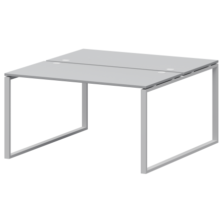 Бенч двойной на 2 рабочих места Арго-М АМБ.О-002.60 1200x1236x760 (Серый/Белый)