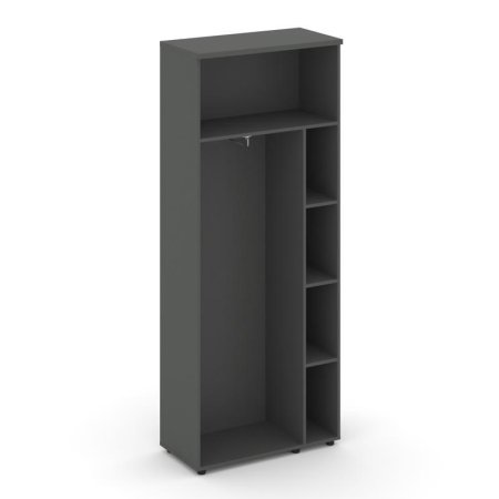 Гардероб широкий неглубокий SN.GB.E-003 (796х400х1982) (Антрацит/Вяз Благородный)