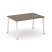 Стол переговорный SN-5A.SPRG-001.3 (980х980х750) (Тиквуд Светлый/Металл Антрацит)