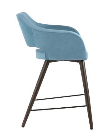 Стул полубарный Саймон велюр пыльно-голубой (Стул полубарный Саймон пыльно-голубой)