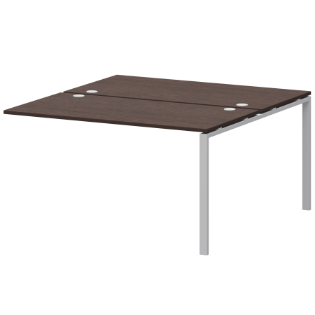 Модуль двойной на 2 рабочих места Арго-М АМБЭ-005 1800x1496x760 (Дуб венге/Белый)